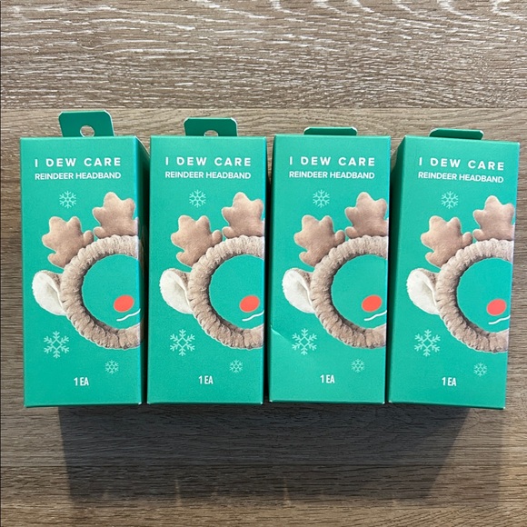 I Dew Care Reindeer Headband Set of 4 - Picture 3 of 3